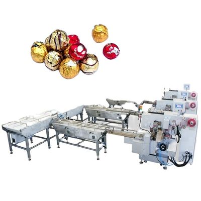 260pcs/min Tresor Dore 타입 알루미늄 필리프 포장 초콜릿 머신 1600KG 무게
